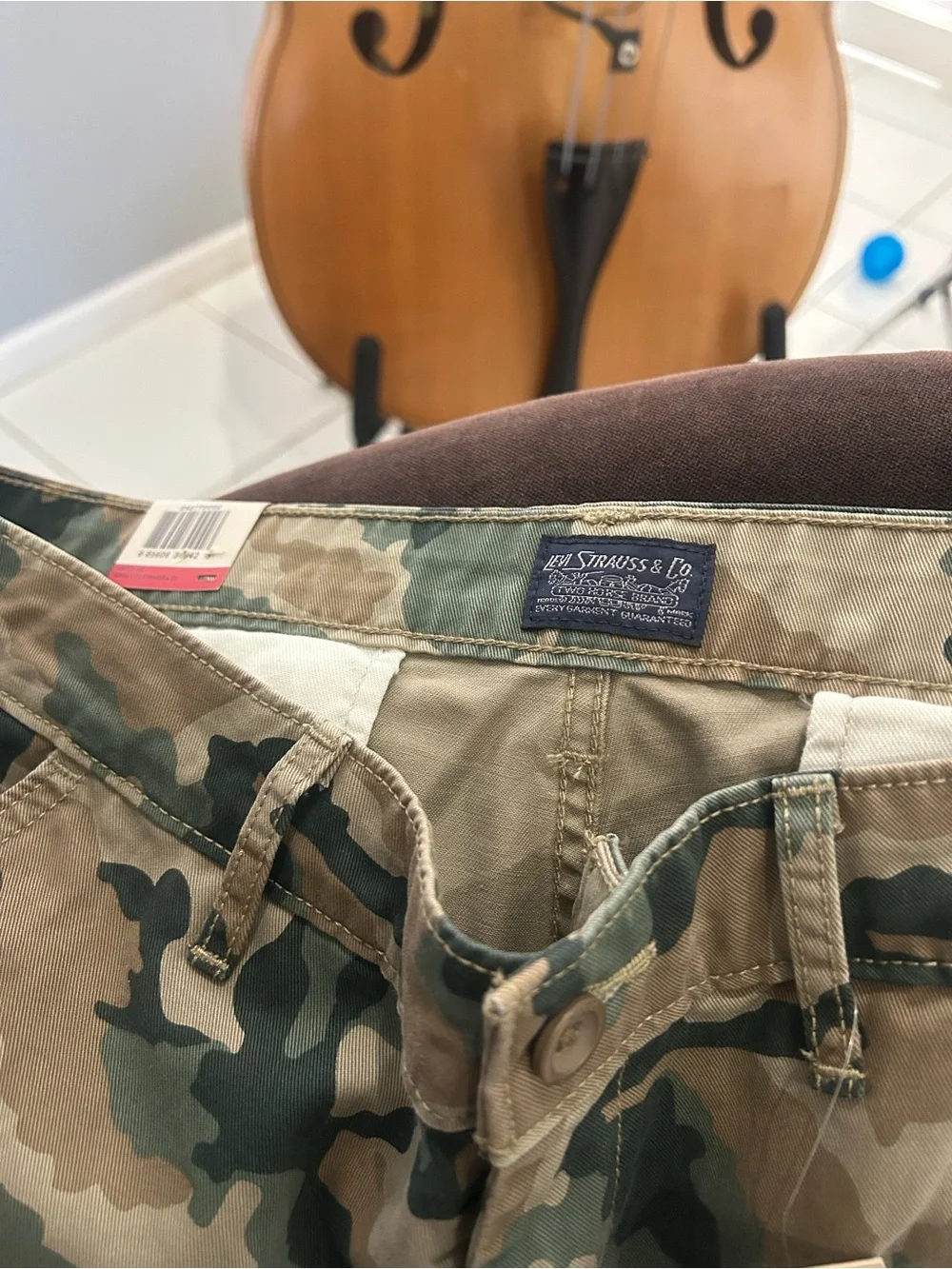 Levi's Men's Camouflage Cargo Jeans - Green & Tan